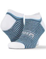 3-Pack Mixed Stripe Coolmax Sneaker Socks White / Grey / Blue