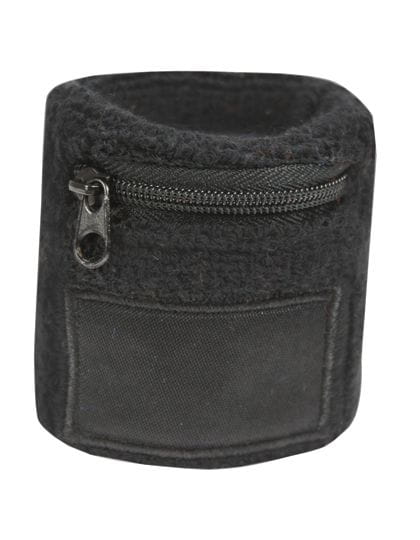 Schweißarmband mit Reißverschluss Black