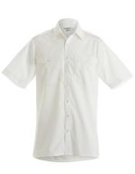 Men`s Tailored Fit Pilot Shirt Short Sleeve White