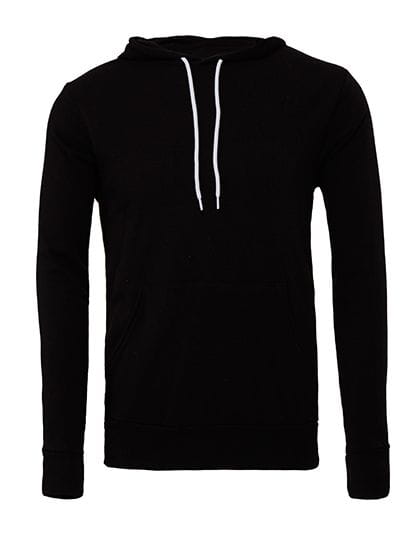 Unisex Pullover Poly-Cotton Fleece Hoodie Black