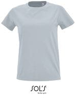 Women`s Round Neck Fitted T-Shirt Imperial Pure Grey
