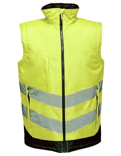 Hi-Vis Pro Bodywarmer Yellow / Navy