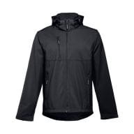 THC ZAGREB. Herren SoftShell, mit abnehmbarer Kapuze Schwarz