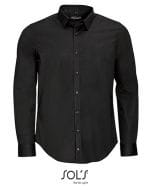 Men`s Long Sleeve Stretch Shirt Blake Black