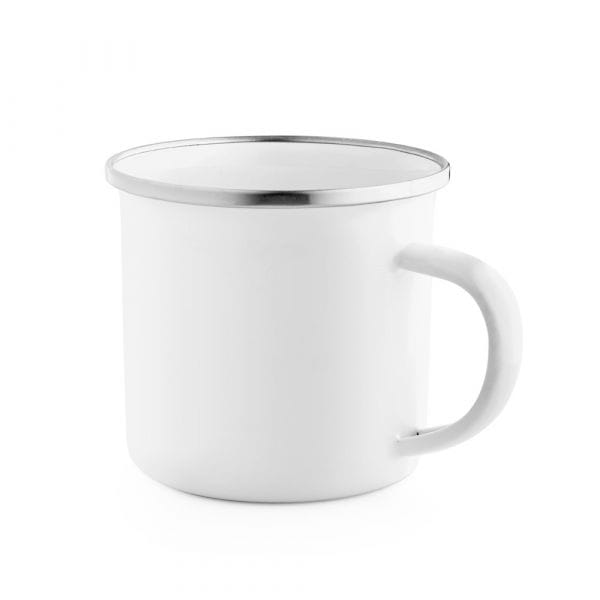 GOTZE SUB. Tasse aus Emaille Weiß