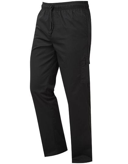 Essential Chefs Cargo Pocket Trousers Black