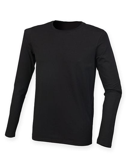 Men`s Feel Good Long Sleeved Stretch T Black