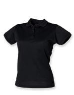 Ladies` Coolplus Wicking Polo Shirt Black