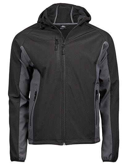 Hooded Lightweight Performance Softshell Black / Dark Grey (Solid)