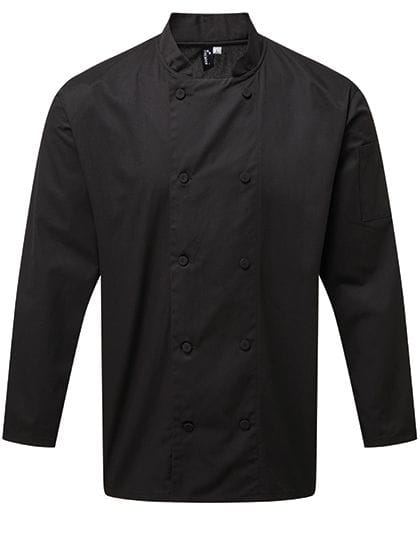 Chefs Long Sleeve Coolchecker® Jacket Black