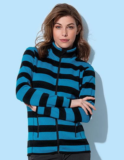 Striped Fleece Jacket Women