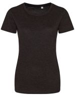 Girlie Tri-Blend T Heather Black