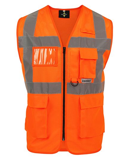 Mesh Multifunction Vest Signal Orange