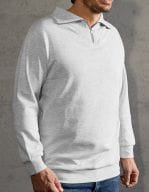 New Men`s Troyer Sweater Ash (Heather)