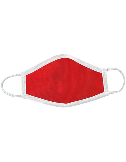 Premium Mund-Nasen-Maske (AFNOR Standard zertifiziert; 3er Set) Red / White