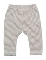 Baby Striped Leggings White / Heather Grey Melange