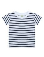 Short Sleeved Stripe T Shirt White / Oxford Navy