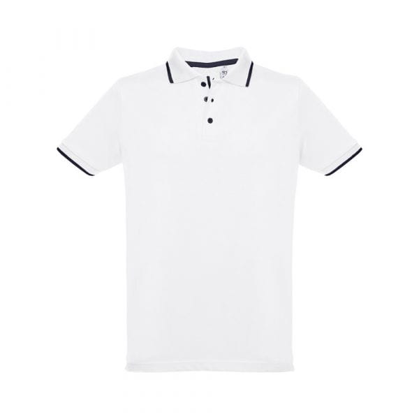 THC ROME WH. "Slim fit" Herren Poloshirt Weiß