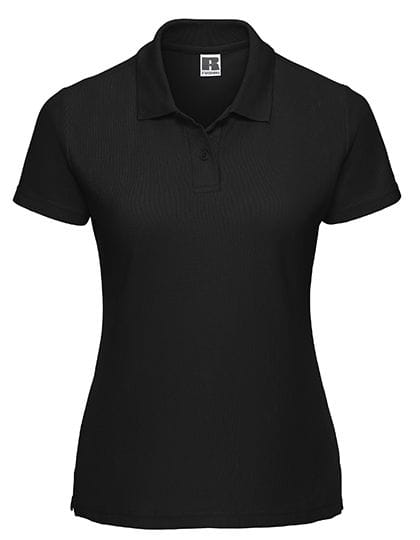 Ladies` Classic Polycotton Polo Black