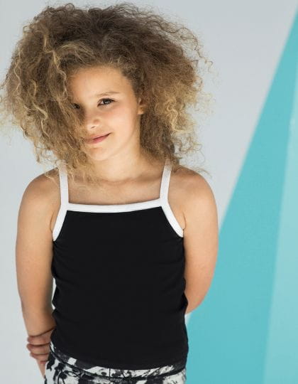 Kids` Feel Good Stretch Contrast Strappy Vest