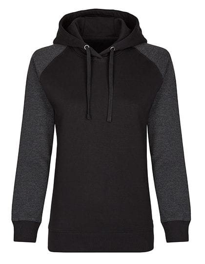 my mate - Ladies´ No Pocket Hoody Black / Heather Black