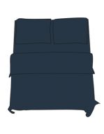 Fitted Sheet - Double M Dark Blue