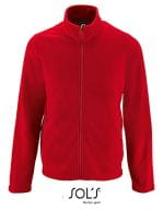 Men`s Plain Fleece Jacket Norman Red