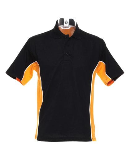 Classic Fit Track Polo Black / Gold / White