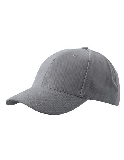 6-Panel Cap laminiert Dark Grey