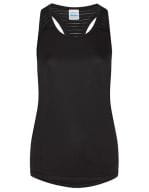 Girlie Cool Smooth Workout Vest Jet Black / Jet Black