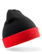 Recycled Black Compass Beanie Black / Red