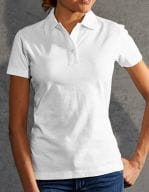 Women`s Jersey Polo White