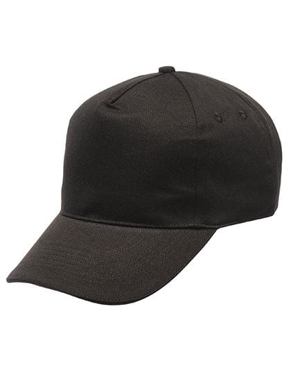 Amston - 5 Panel Sandwich Cap Black / Black