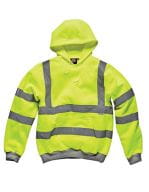High Visibility Safety Hooded Sweatshirt Saturn Yellow