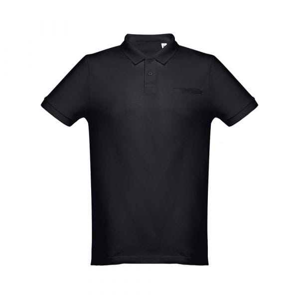 THC DHAKA. Herren Poloshirt Schwarz