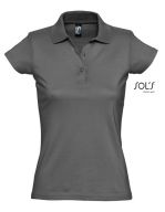 Women`s Jersey Polo Shirt Prescott Dark Grey (Solid)