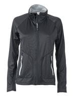 Ladies` Stretchfleece Jacket Black / Silver (Solid)