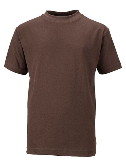Basic T-Shirt für Kinder (normaler Schnitt) - James &amp; Nicholson