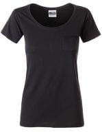 Ladies`-T Pocket Black