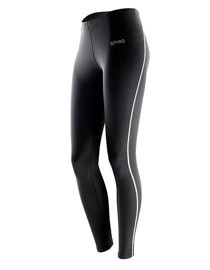 Ladies` Bodyfit Base Layer Leggings Black