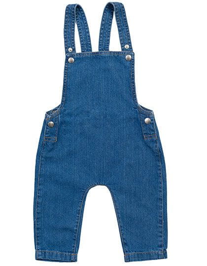 Baby Rocks Denim Dungarees Denim Blue