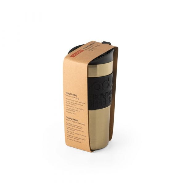 TRAVEL MUG STEEL. Reisebecher 350ml Gold