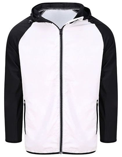 Unisex Cool Contrast Windshield Jacket Arctic White / Jet Black