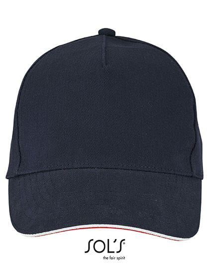 Unisex Contrast Three-Colour Cap Longchamp French Navy