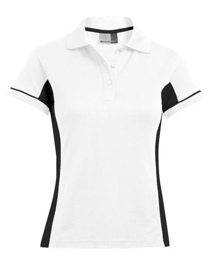 Women`s Function Contrast Polo White / Black