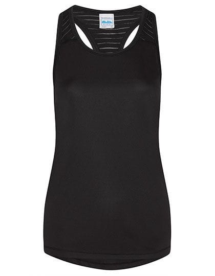 Girlie Cool Smooth Workout Vest Jet Black / Jet Black