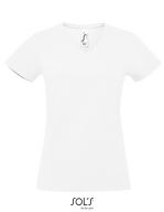 Imperial V-Neck Women T-Shirt White