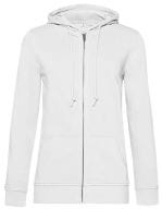 Organic Zipped Hood Jacket /Women White