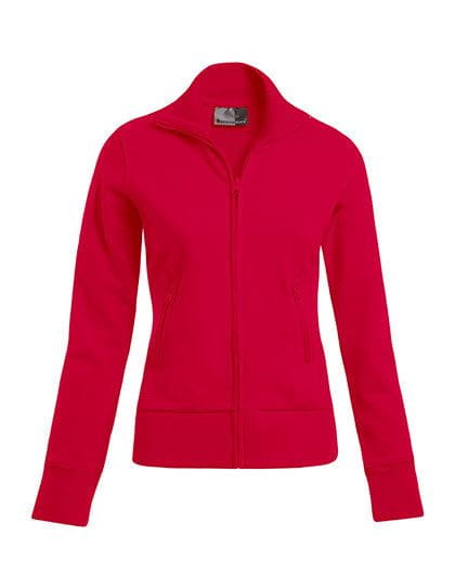 Women`s Jacket Stand-Up Collar Fire Red