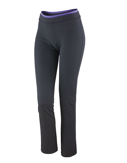 Women`s Fitness Trousers Black / Lavender